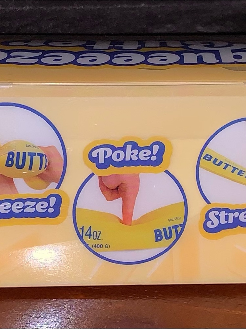 Squeeze Butter Yellow Squishy